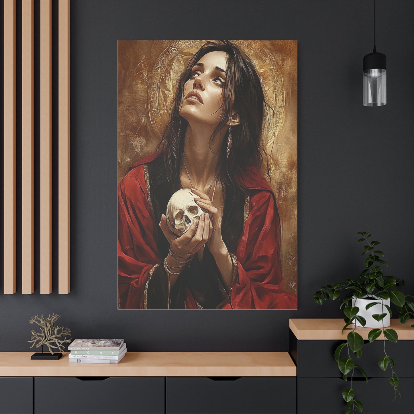 St. Mary Magdalene Catholic Canvas Wall Art, Christian Decor