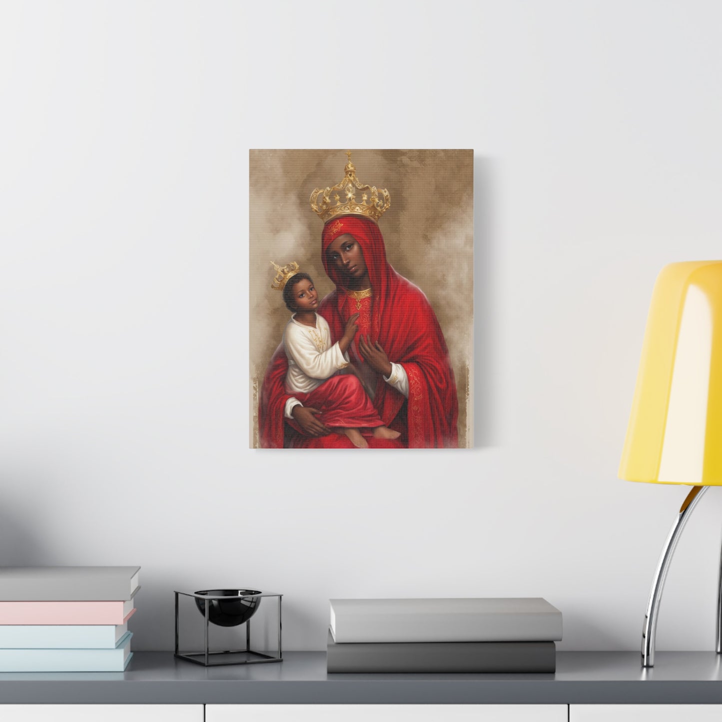 Our Lady of Chelm Mary Catholic Canvas Wall Art, Christian Decor