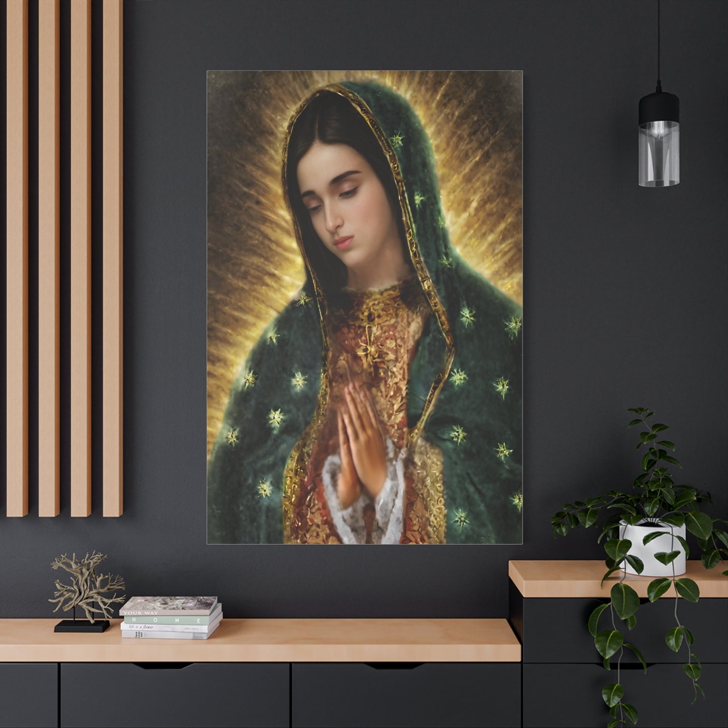 Ready to Hang - Our Lady of Guadalupe Catholic Canvas Wall Art, Christian Decor