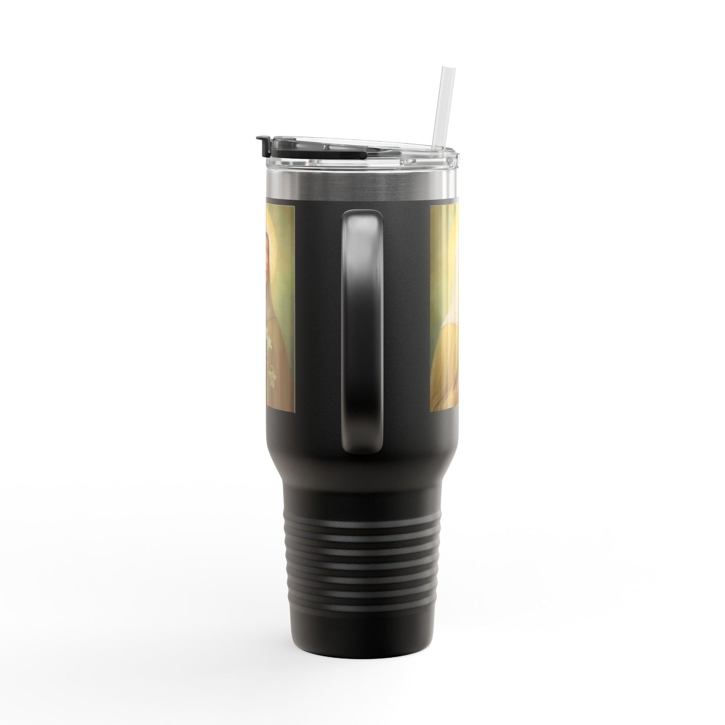 St.Ada Insulated Travel Mug - Perfect for Nature Lovers, Faith, Spiritual Gifts 40oz