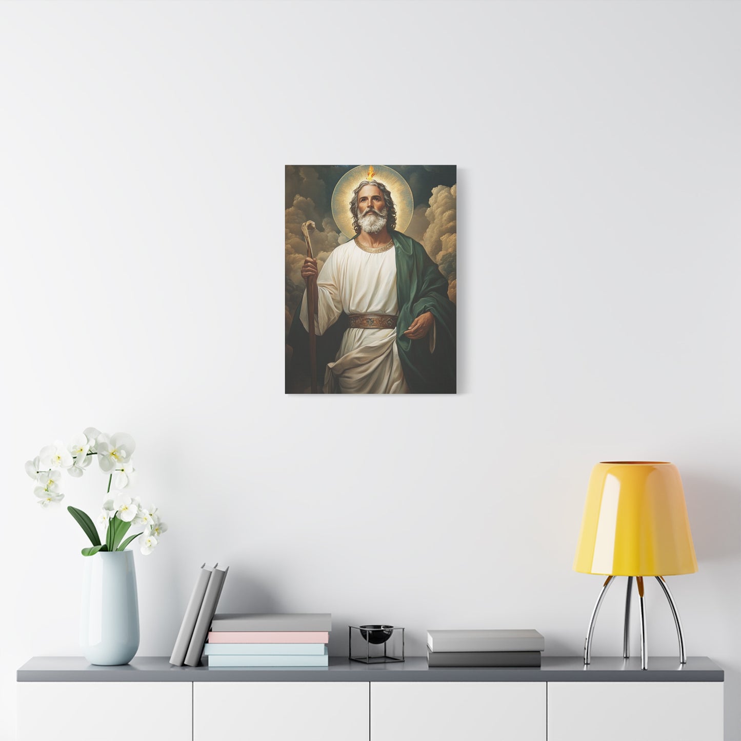 St. Jude Thaddeus Catholic Canvas Wall Art, Christian Decor