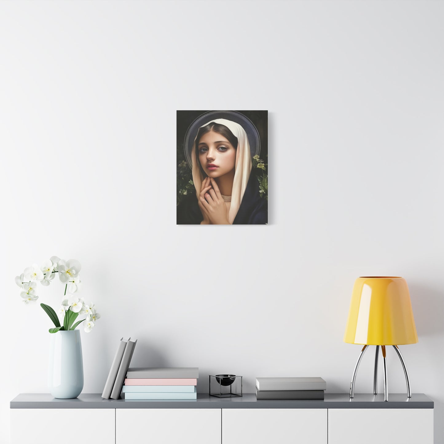 St. Elizabeth of Hungary Catholic Canvas Wall Art, Christian Decor
