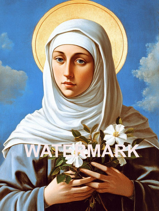 Saint Catherine of Siena Religious Art Digital Image image 0