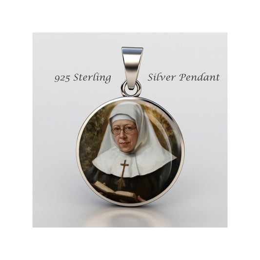 Saint Katharine Drexel Religious Devotional sterling silver 925 Christian Medal Patron