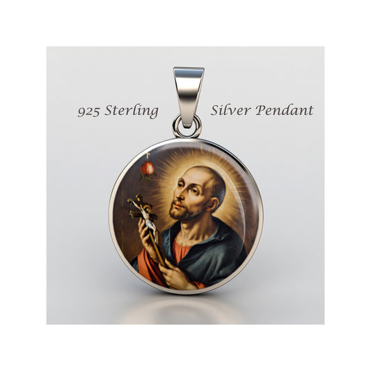 Saint Giovanni Di Dio Catholic sterling silver 925 Christian Medal Patron image 0