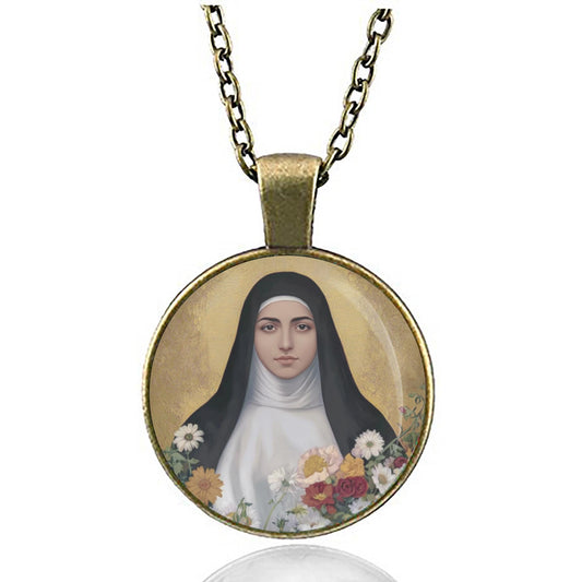 St. Alphonsa Necklace Pendant | Alphonsa of the Immaculate Conception | Indian nun | Patroness of the Sick, Suffering, Medal for Healing