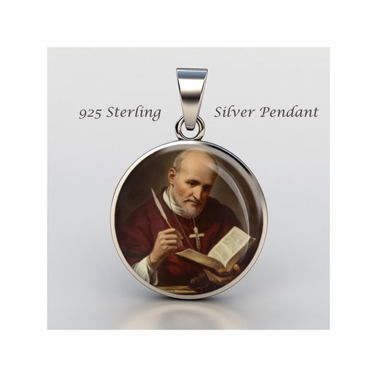 Saint Alphonsus Marie Liguori Religious Devotional sterling silver 925  Medal Patron