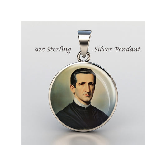 Saint Miguel Febres Cordero Catholic sterling silver 925 Christian Medal Patron image 0