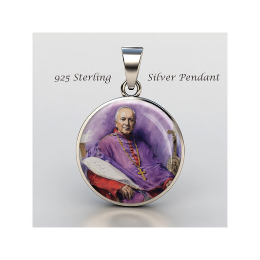 Saint Jozef Sebastian Pelczar Catholic sterling silver 925 Christian Medal image 0