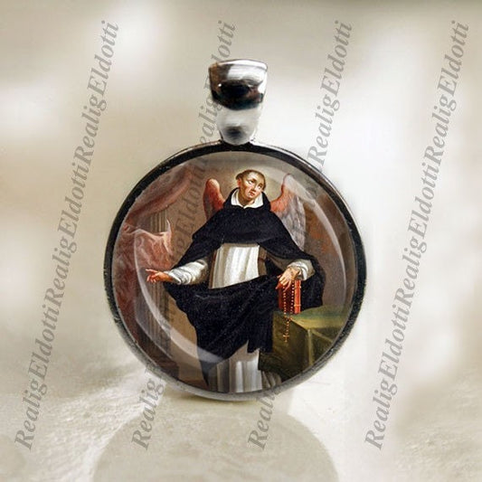 St. Vincent Ferrer Catholic Christian Medal Pendant Patron Saint Religious Jewelry