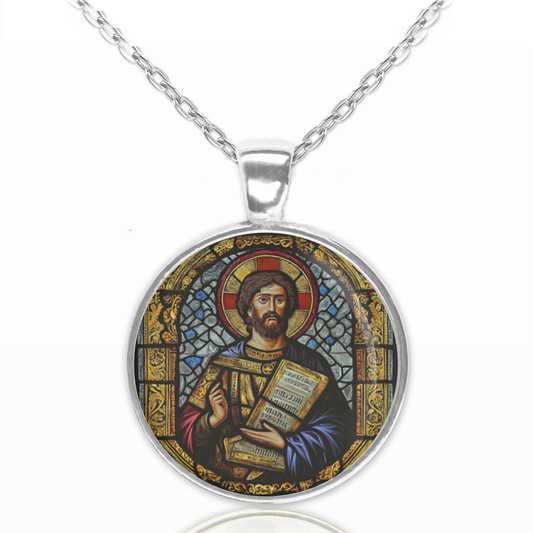 St. Thomas The Apostle Patron Of India Necklace Catholic Saint Pendant Medal image 0
