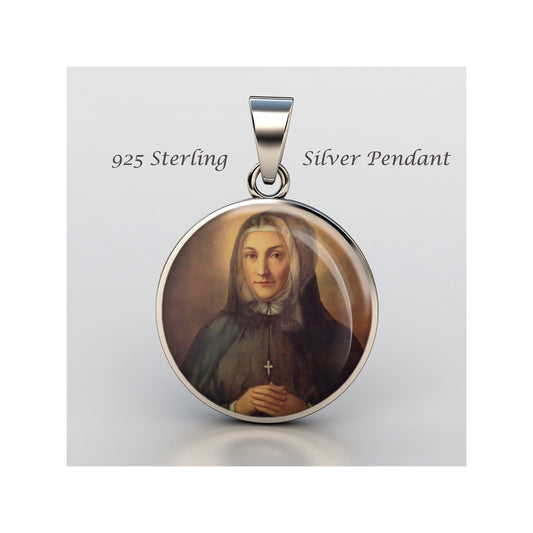 Saint Paula Frassinetti Catholic sterling silver 925 Christian Medal Patron image 0
