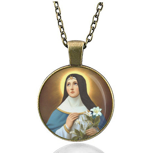 St. Beatrice da Silva Necklace - Catholic Patron Saint Pendant Medal
