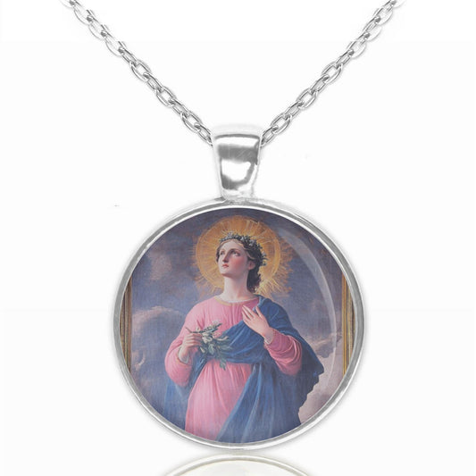 St Perpetua Catholic Medal. Pendant Charm Patron Saint Noblewoman Religious Jewelry