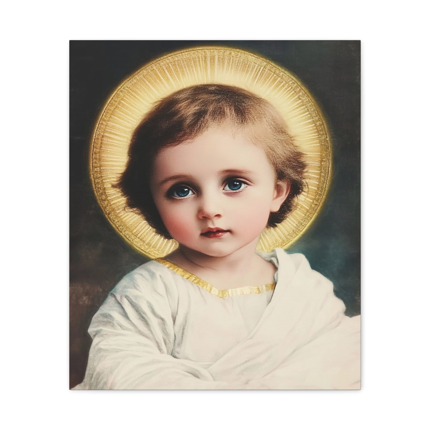 Jesus Child Catholic Canvas Wall Art, Christian Decor