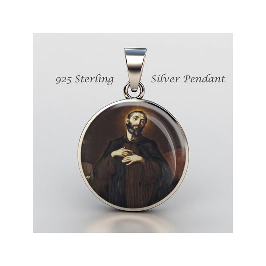 Saint Jerome Emiliani Religious Devotional sterling silver 925 Christian Medal Patron