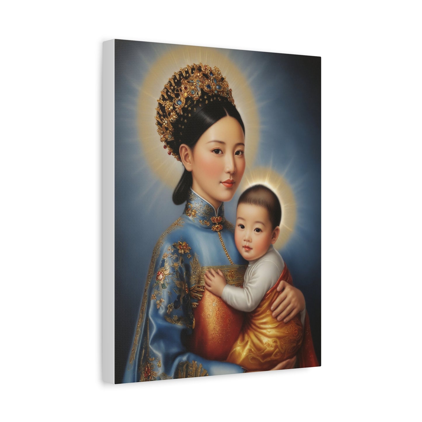 Our Lady of China Virgin Mary Catholic Canvas Wall Art, Christian Decor