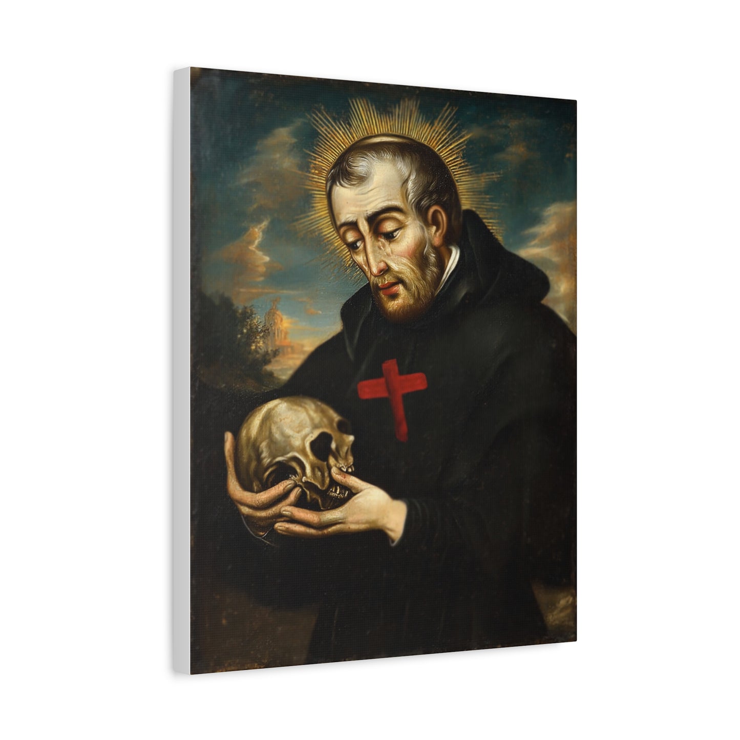 St. Camillus de Lellis Catholic Canvas Wall Art, Christian Decor