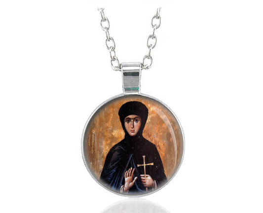 Saint Theodosia of Constantinople Orthodox Necklace