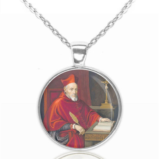 St Robert Bellarmine Catholic Necklace Christian Medal Pendant