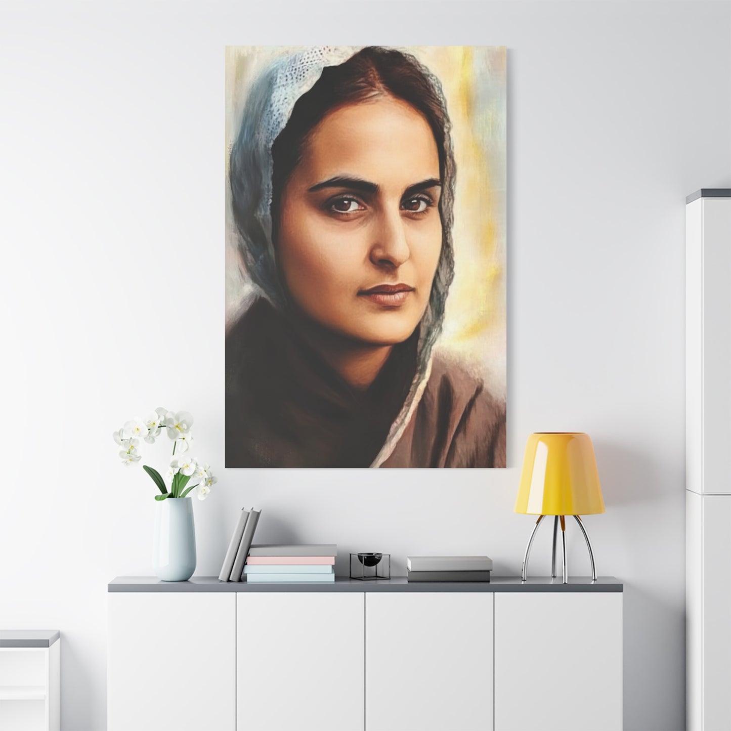 St. Bernadette Soubirous of Lourdes Canvas Print, Catholic Decor Wall, Gift Religious Christian