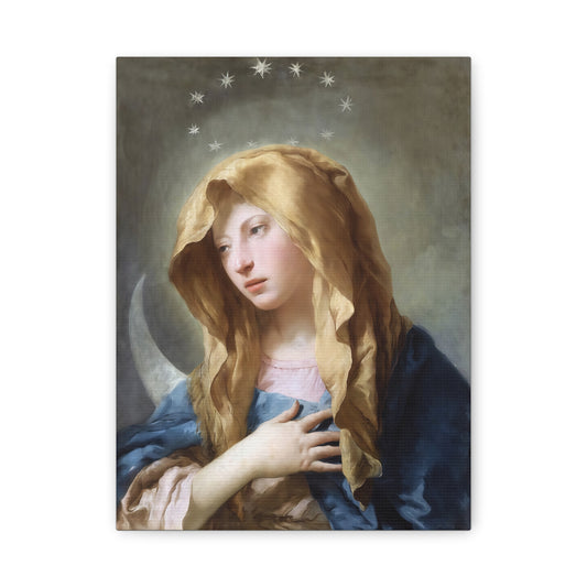 Ready To Hang - Mother Mary Immaculate Conception Art Catholic Canvas Wall Art, Christian Decor
