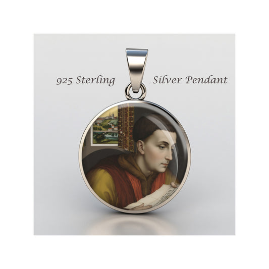 Saint Ivo Of Kermartin Catholic sterling silver 925 Christian Medal Patron image 0
