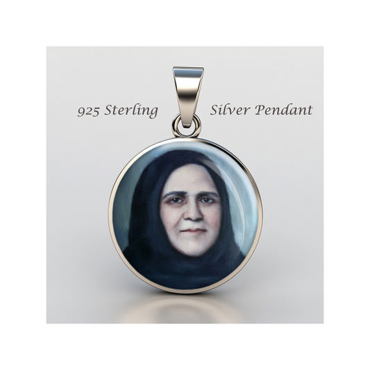 Saint Rita Amada De Jesus Catholic sterling silver 925 Christian Medal Patron image 0