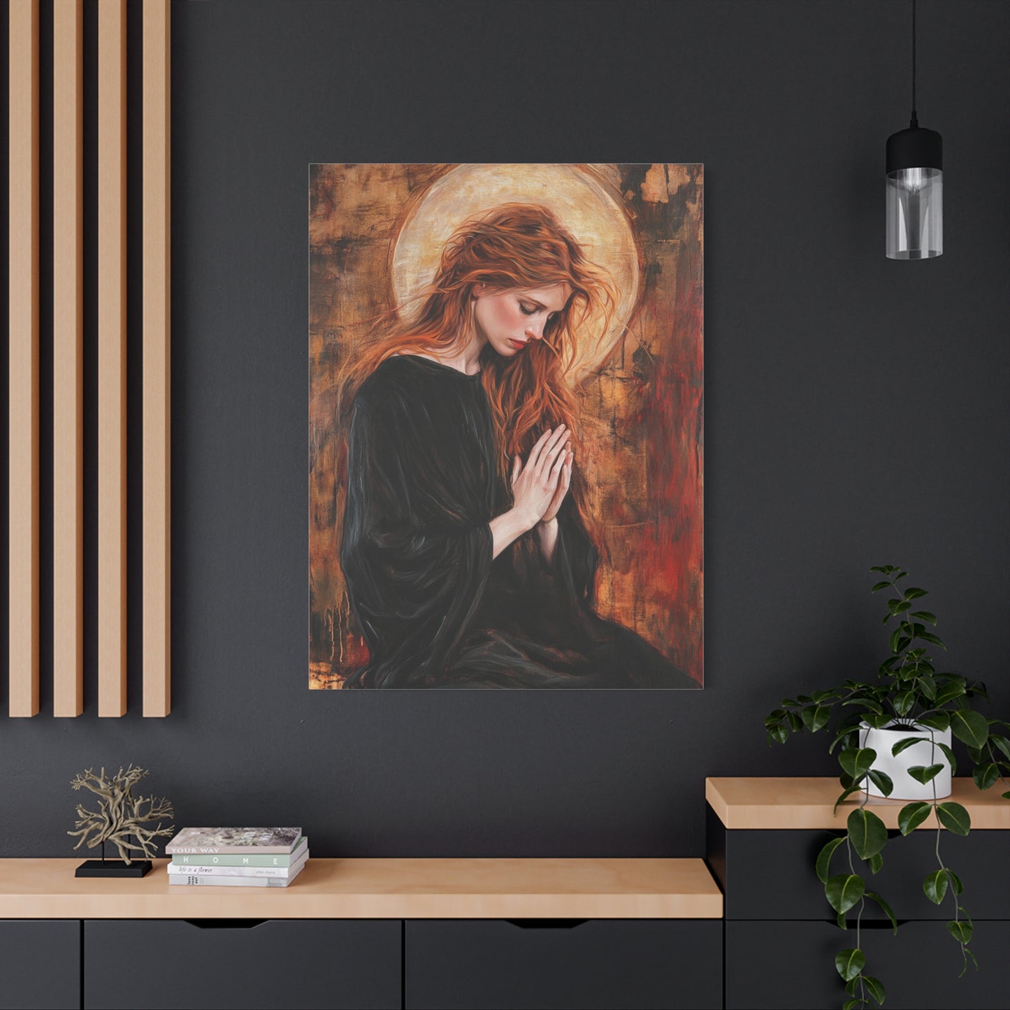 St. Mary Magdalene Catholic Canvas Wall Art, Christian Decor