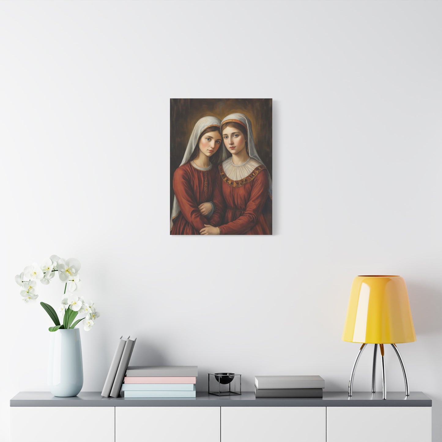 Ready to Hang - Sts. Perpetua and Felicity Catholic Canvas Wall Art, Christian Decor