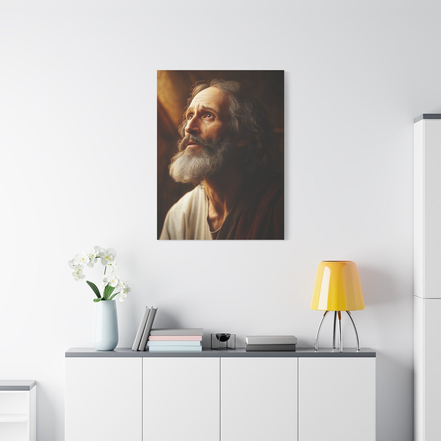 St. Matthew Apostle and Evangelist Catholic Canvas Wall Art, Christian Decor