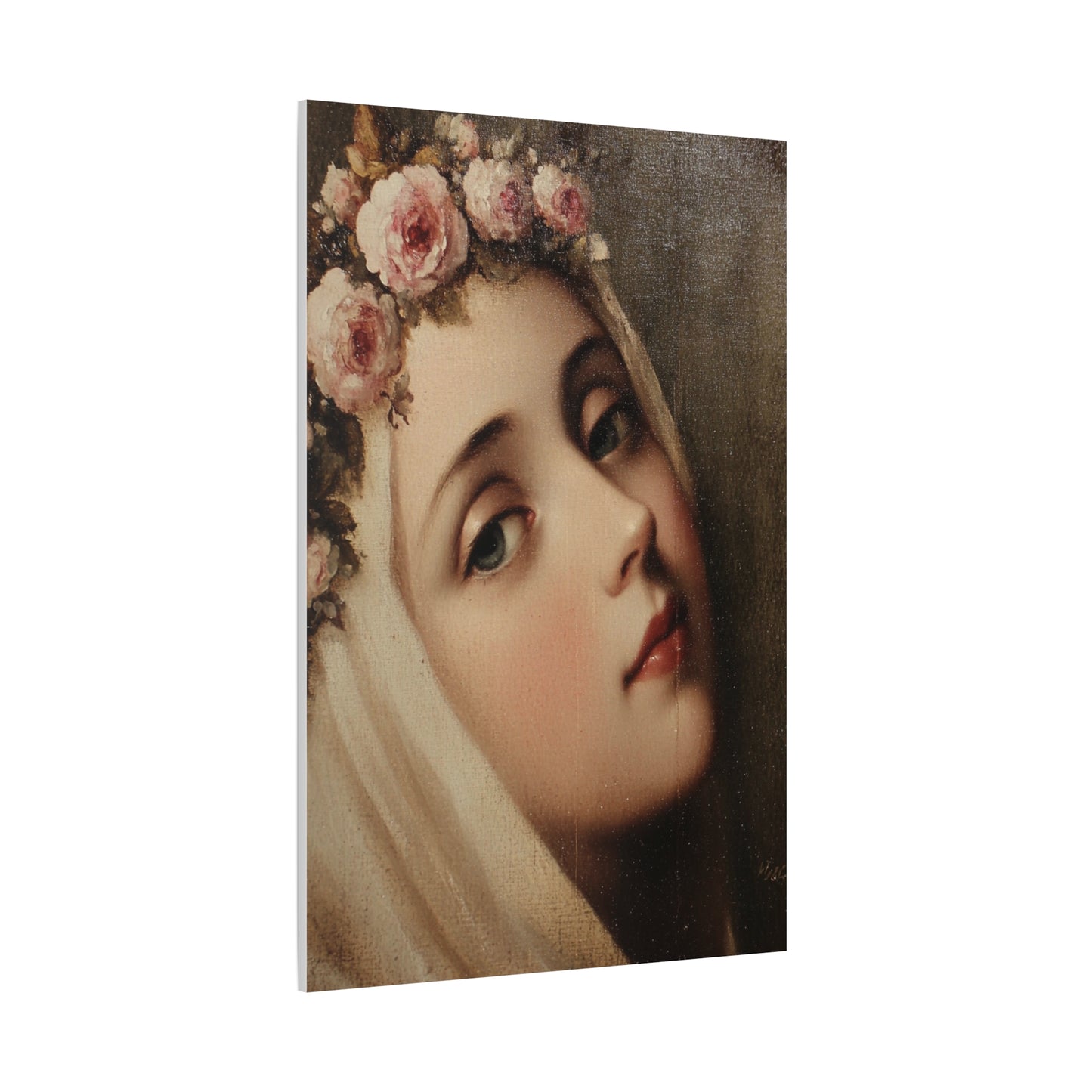 Ready To Hang - St. Rose of Lima Close Up Image Catholic Canvas Wall Art, Christian Decor