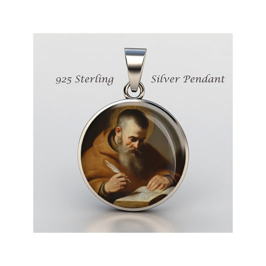 Saint Lawrence Of Brindisi Catholic sterling silver 925 Christian Medal Patron image 0