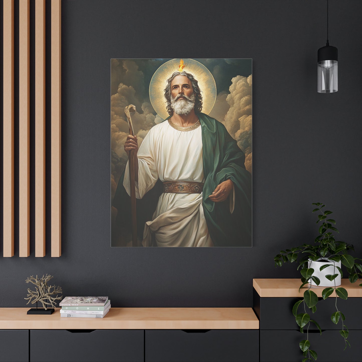 St. Jude Thaddeus Catholic Canvas Wall Art, Christian Decor