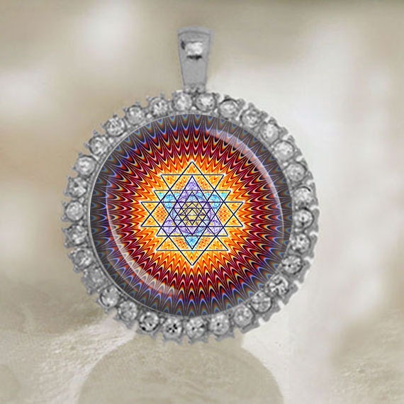 Jewelry Geometry Necklace Sacred Pendant. Spiritual Pendant. Sacred Geometry Amulet Medal