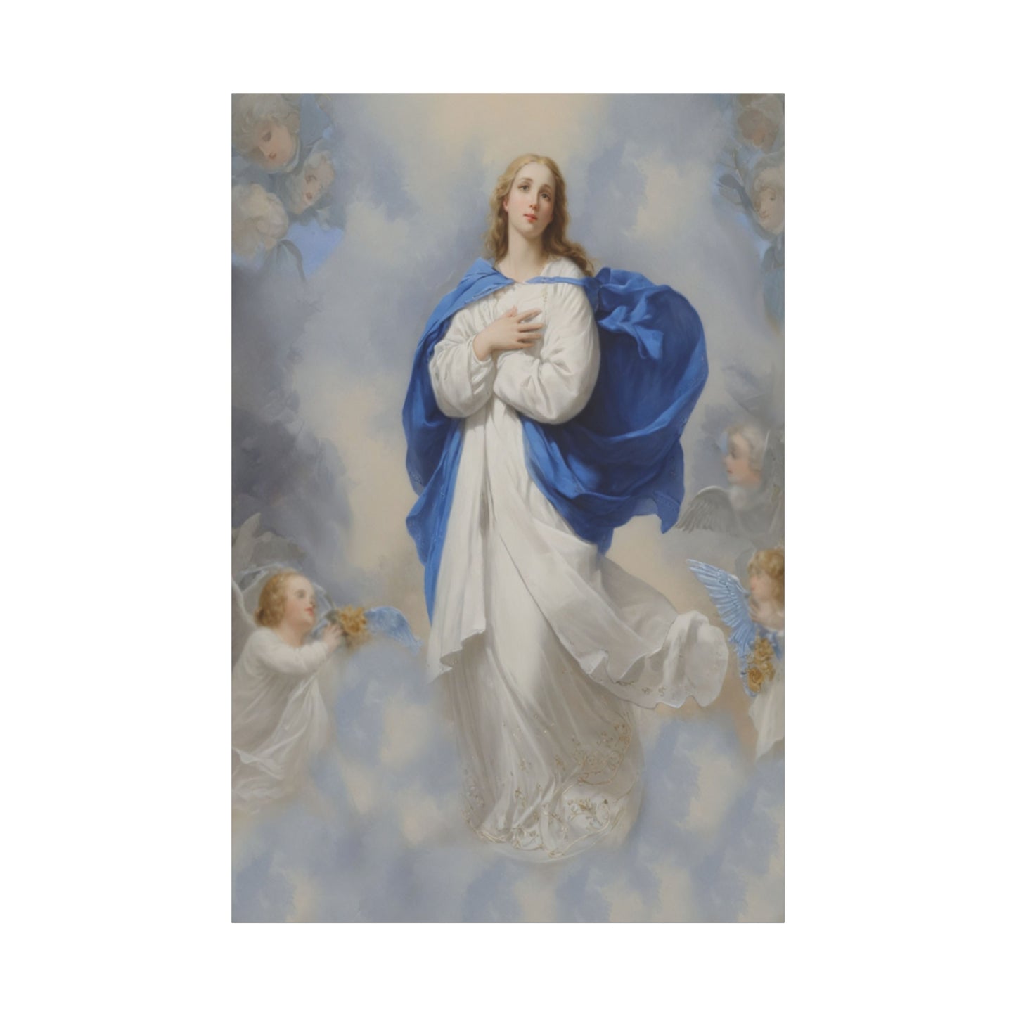 Ready to Hang - Mary Our Lady Assumption Catholic Canvas Wall Art, Christian Decor