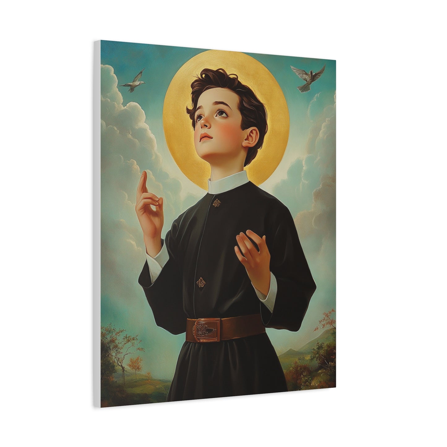 St. Dominic Savio Catholic Canvas Wall Art, Christian Decor