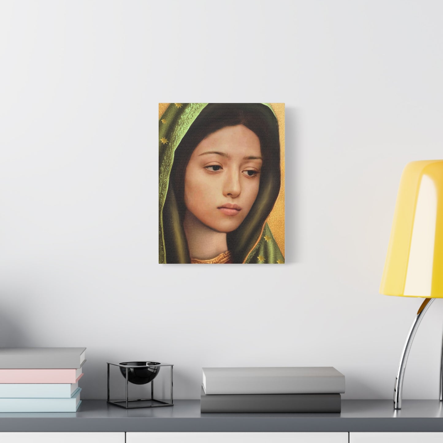 Our Lady of Guadalupe Mary Catholic Canvas Wall Art, Christian Decor