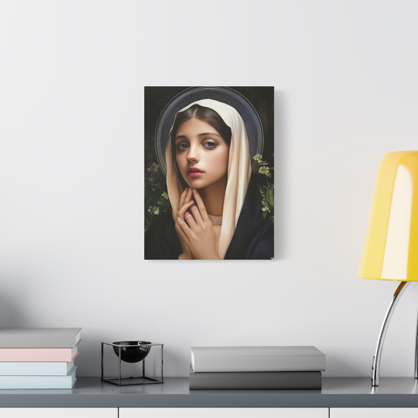 St. Elizabeth of Hungary Catholic Canvas Wall Art, Christian Decor