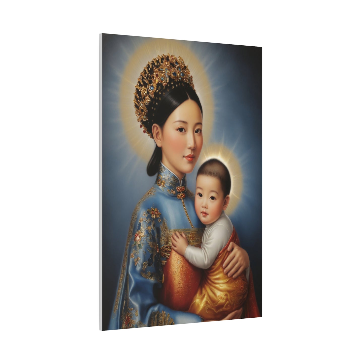 Our Lady of China Virgin Mary Catholic Canvas Wall Art, Christian Decor