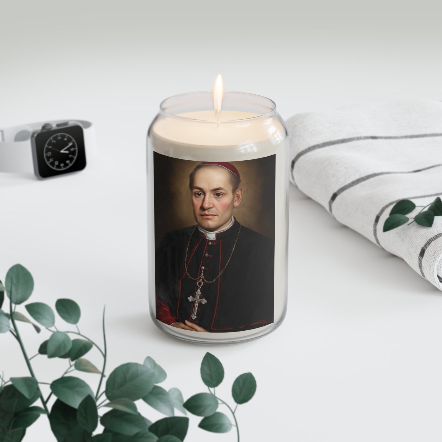 St. Anthony Mary Claret Catholic Serenity Scented Candle, 13.75oz | Relaxation Gift, Home Decor, Calm Atmosphere, Religious Decor