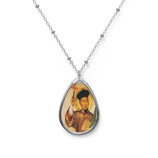 St. Augustine Zhao Rong Chinese Martyr Catholic Necklace Drop Pendant