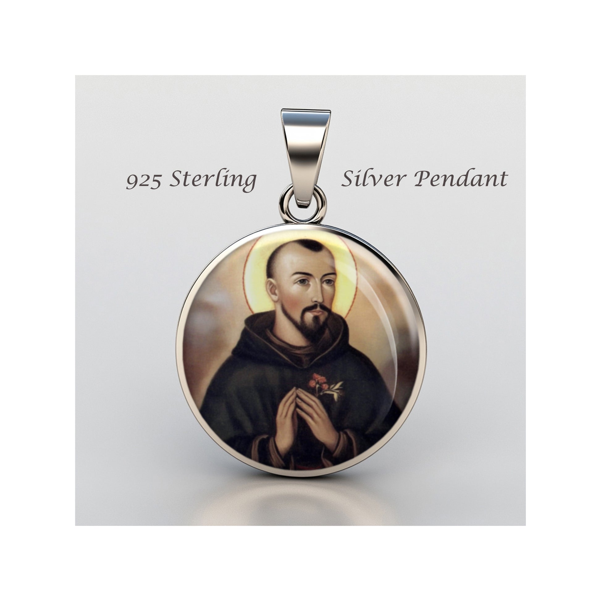 Saint Peter Of Saint Joseph De Betancur Catholic sterling silver 925 Medal image 0