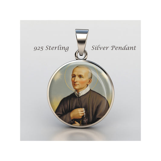 Saint Clement Maria Hofbauer Catholic sterling silver 925 Christian Medal Patron image 0