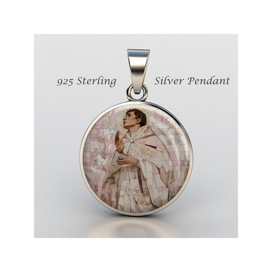Saint Dominic Of Guzman Catholic sterling silver 925 Christian Medal Patron image 0