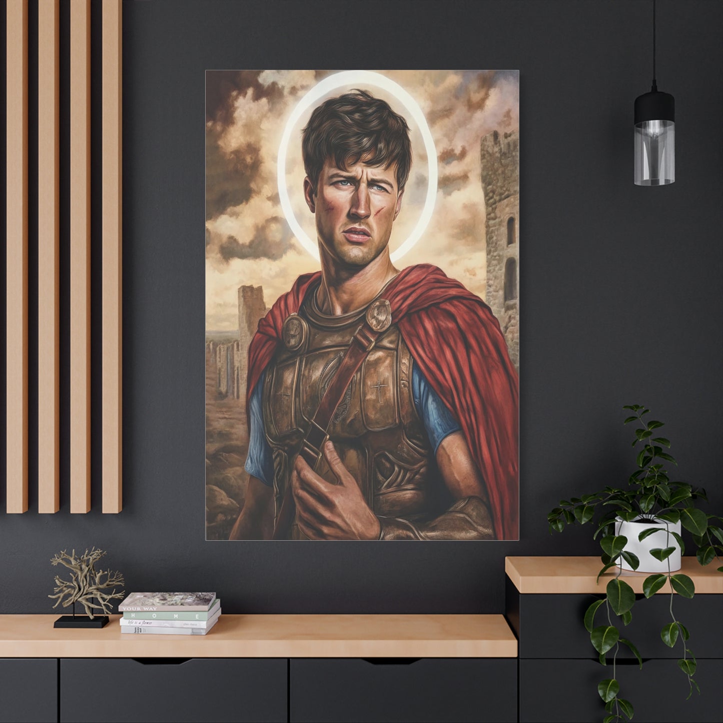 St. Expedite Catholic Canvas Wall Art, Christian Decor