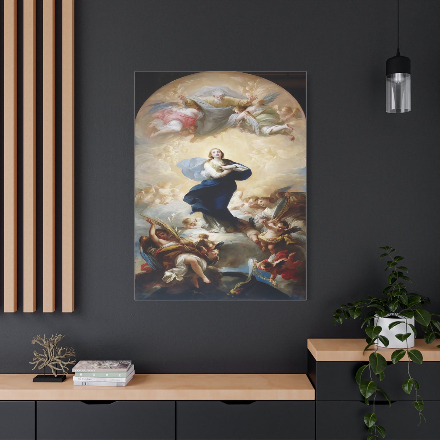 Ready To Hang - Mother Mary Immaculate Conception Catholic Canvas Wall Art