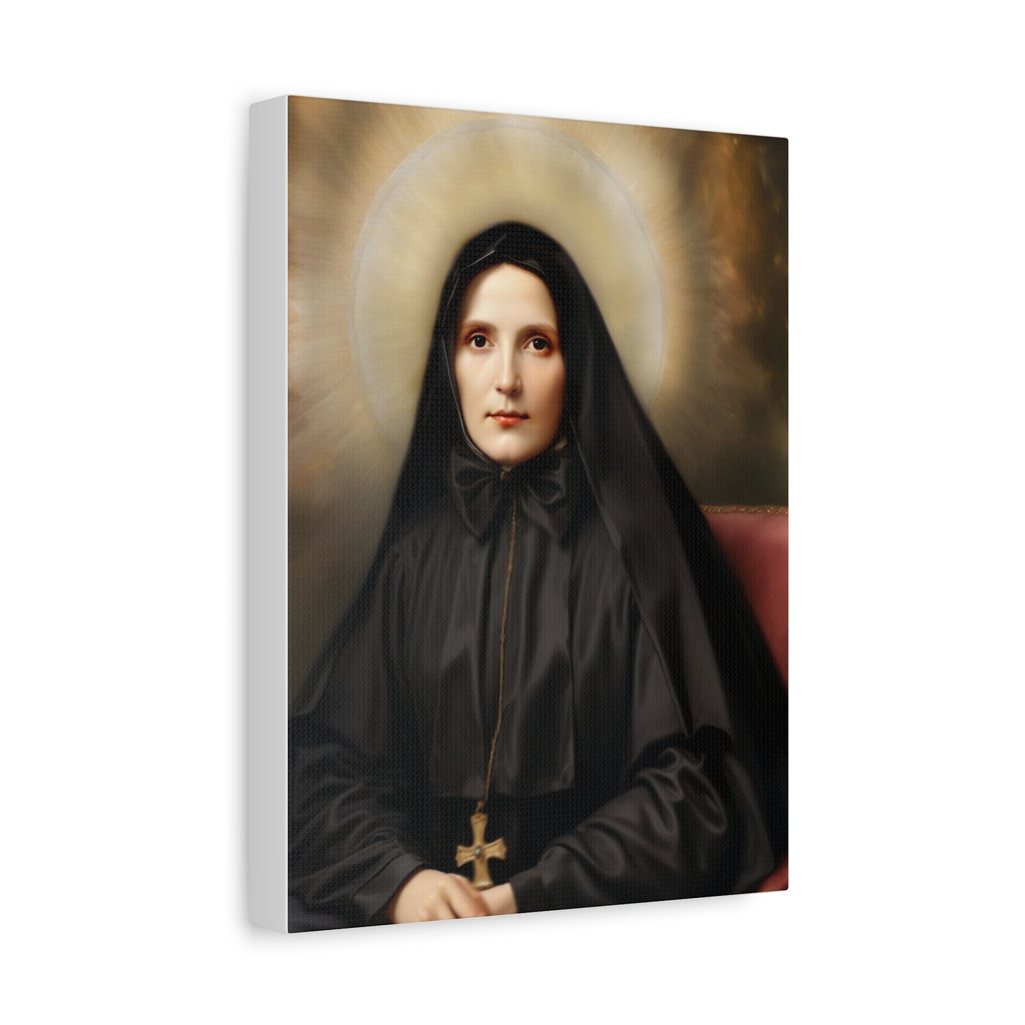 St. Frances Xavier Cabrini Catholic Canvas Wall Art, Christian Decor