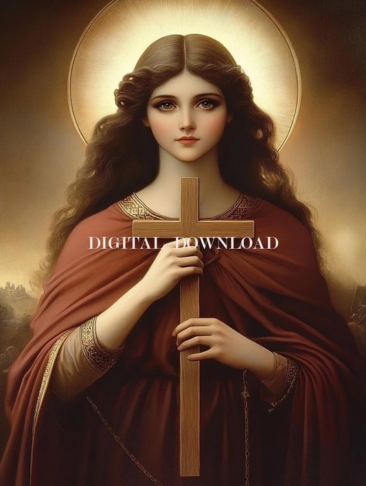 Saint Helena and the True Cross Religious Art Digital Image image 0