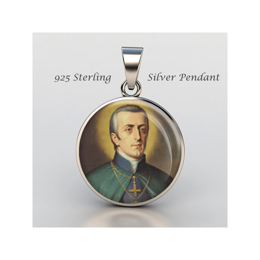 Saint Eugene De Mazenod Catholic sterling silver 925 Christian Medal Patron image 0